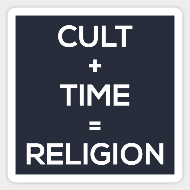 The Religion Equation Sticker by n23tees